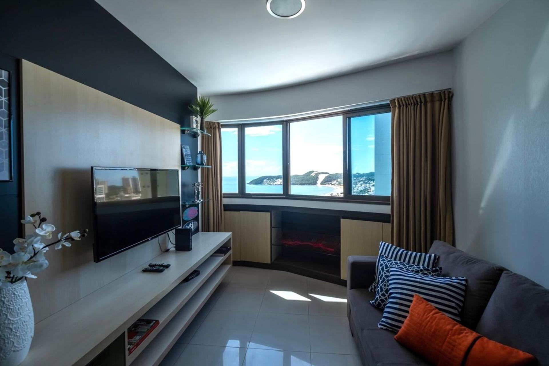 Flat Com 2 Quartos E Vista Mar Da Praia De Pontanegra-Wifi 300 Mb-Garagem-Familia-Criancas-Piscina-Pet Friendly Natal Eksteriør billede